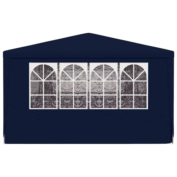 Sininen ammattilaisten juhlateltta sivuseinillä Eftade 4x9 m (90 g/m²)