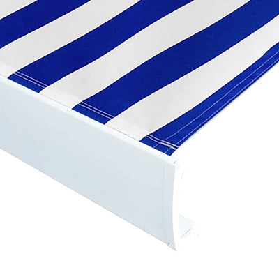 vidaXL Markiisikangas sininen ja valkoinen 400x300 cm