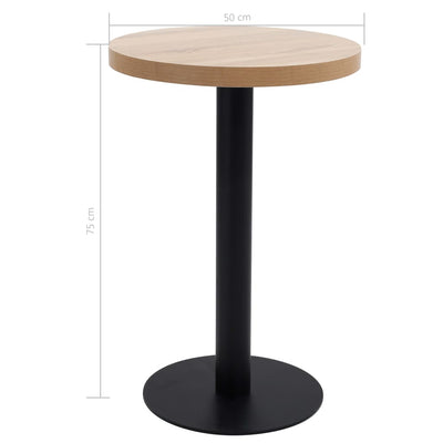 Vaaleanruskea bistropöytä Iraida 50cm (mdf)