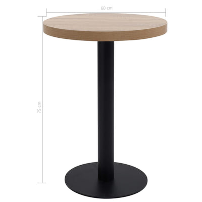 Vaaleanruskea bistropöytä Iraida 60cm (mdf)