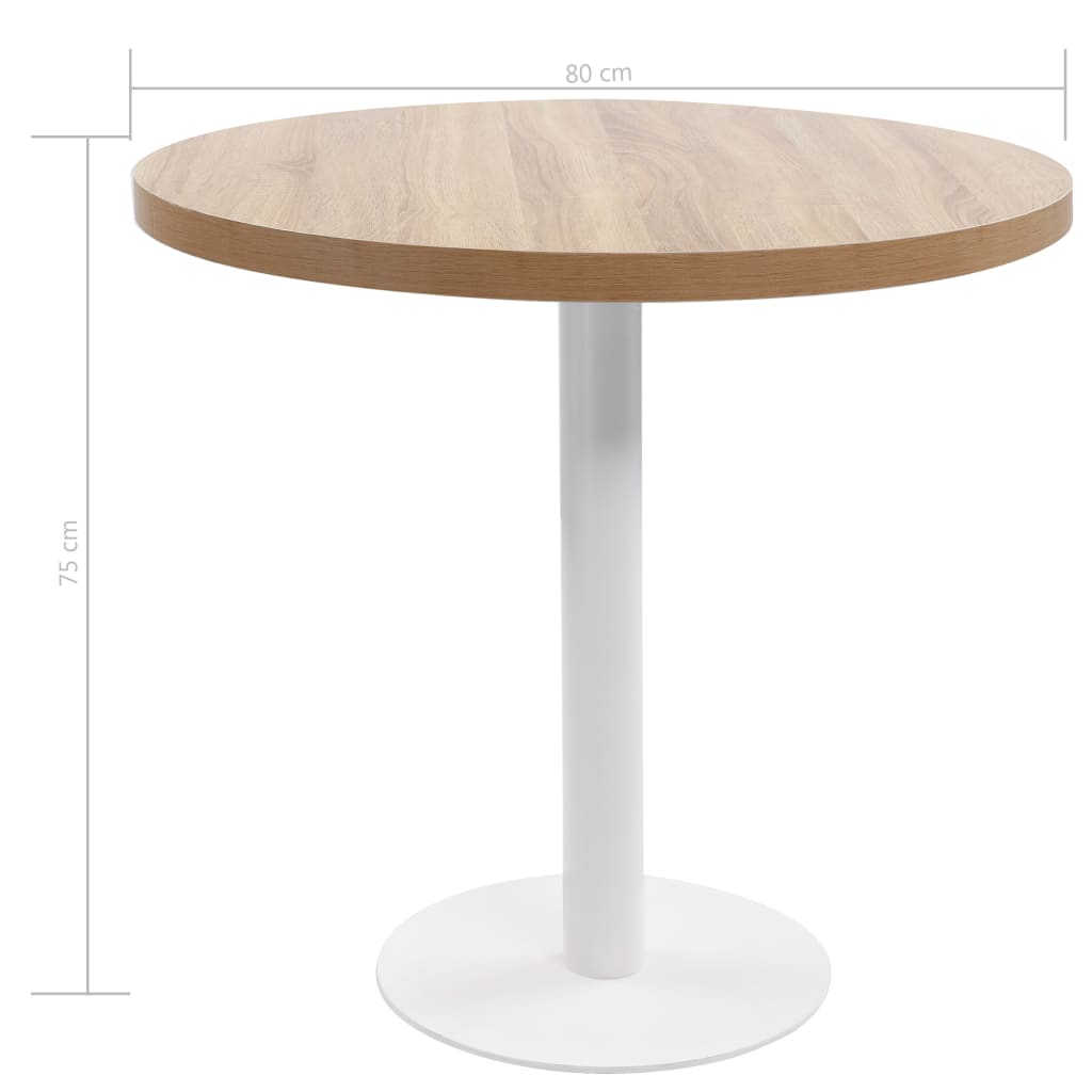 Bistropöytä Iraida 80cm vaaleanruskea (mdf)