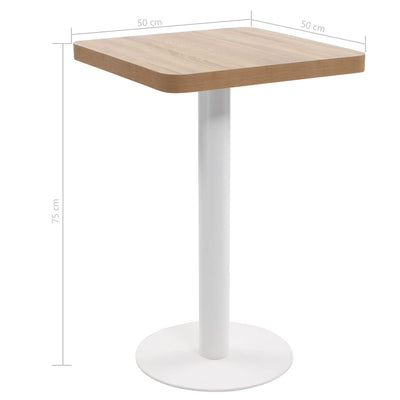 Vaaleanruskea bistropöytä Procobie 50x50cm (mdf)
