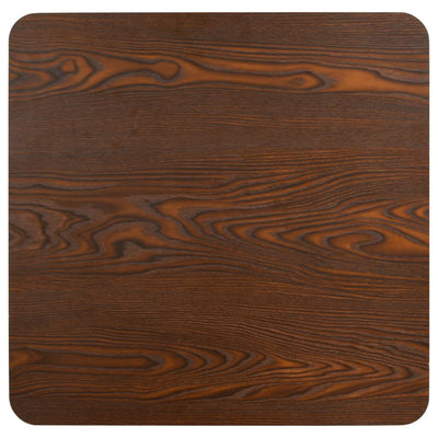 Bistropöytä tummanruskea 60x60 cm MDF