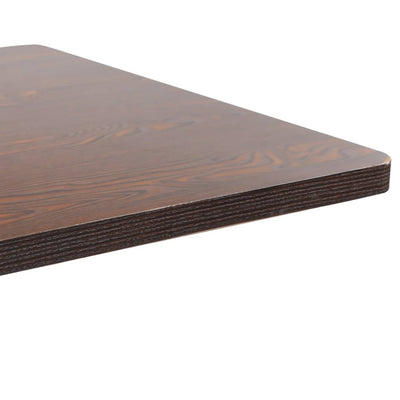 Bistropöytä tummanruskea 80x80 cm MDF