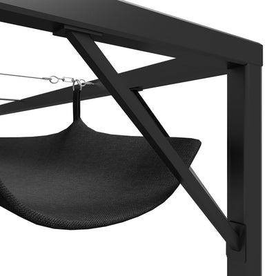 Antrasiitti puutarhakatos rullattavalla kattokankaalla Elivira 3x3 m