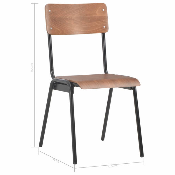 Ruokatuolit 6 kpl ruskea vaneri