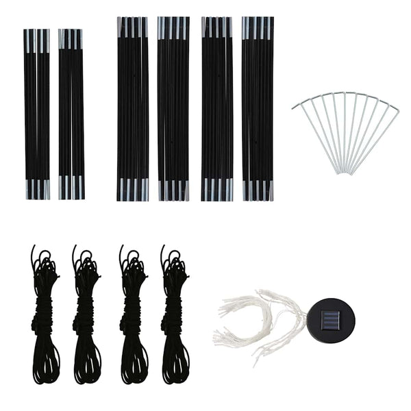 Sininen juhlateltta Ciotirca 3,6x3,6x2,3 m (led-valoilla ja 4 sivuseinää)