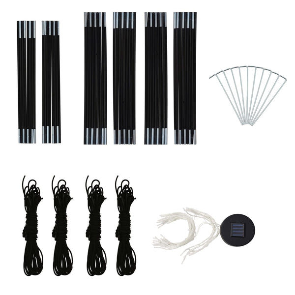 Vihreä juhlateltta Ciotirca 3,6x3,6x2,3 m (led-valoilla ja 4 sivuseinää)