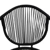 Puutarhatuolit 2 kpl PVC-rottinki musta