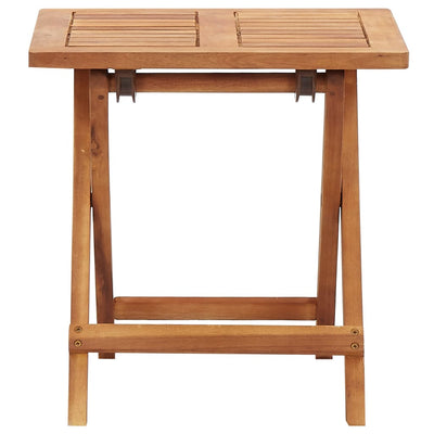 Kokoontaittuva puutarhan sohvapöytä 40x40x40cm täysi akaasiapuu