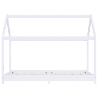 Valkoinen lasten sängynrunko Satmar 70x140cm (mänty)