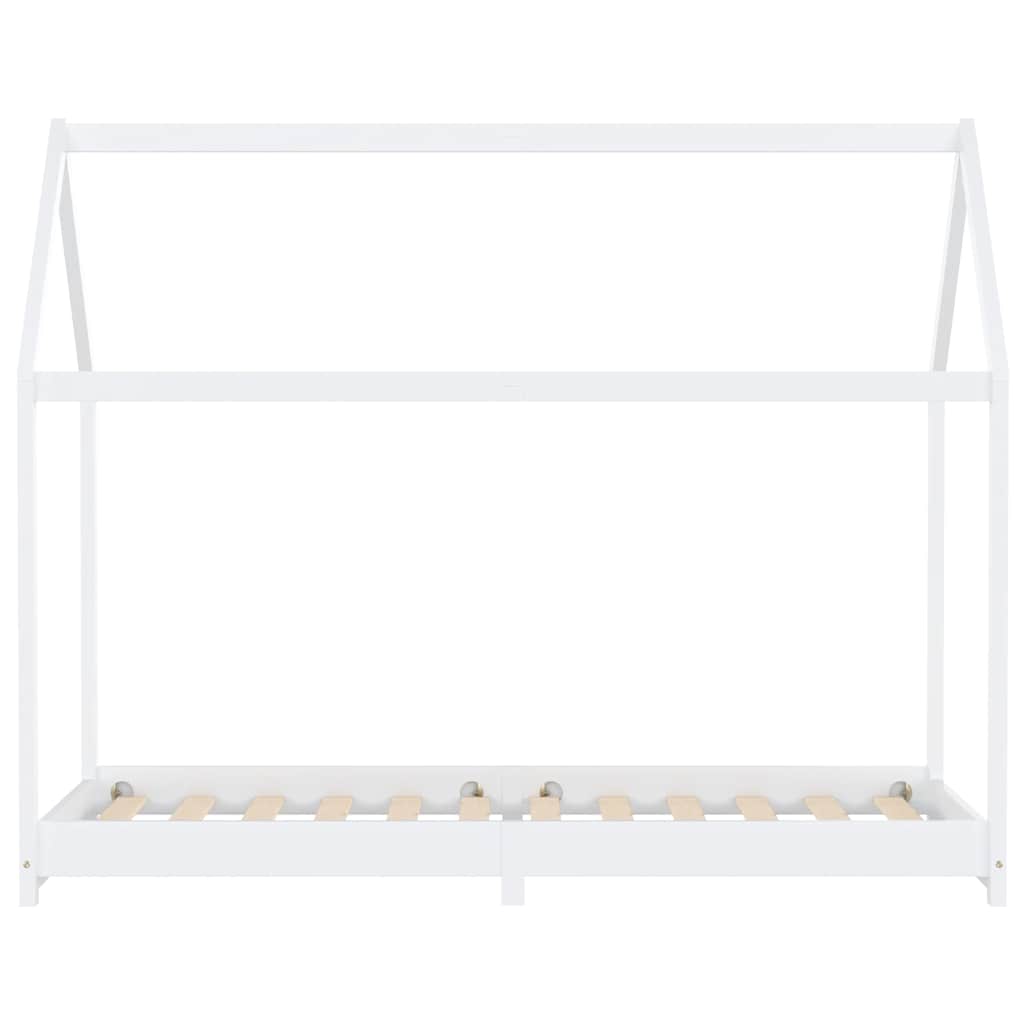 Valkoinen lasten sängynrunko Satmar 90x200cm (mänty)