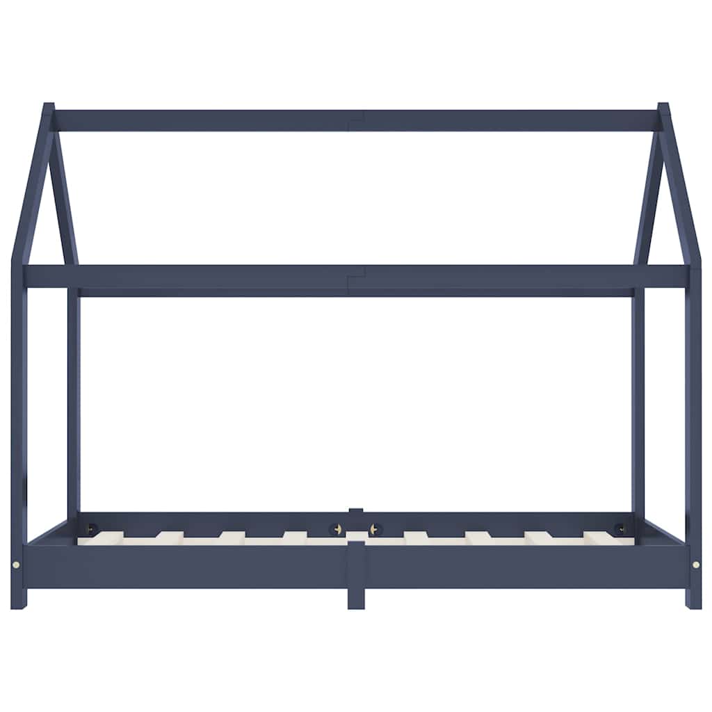 Harmaa lasten sängynrunko Satmar 70x140cm (mänty)