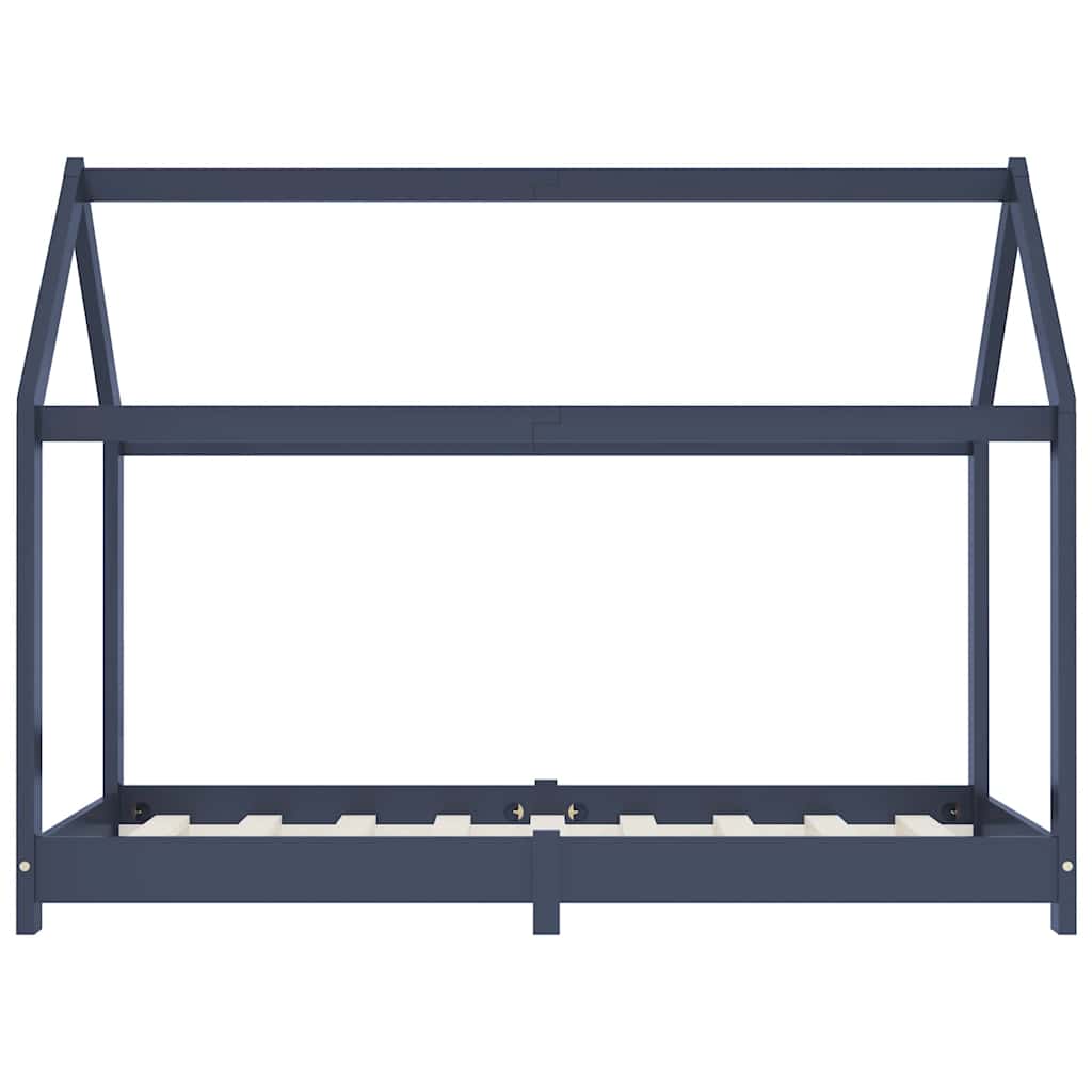 Harmaa lasten sängynrunko Satmar 80x160cm (mänty)