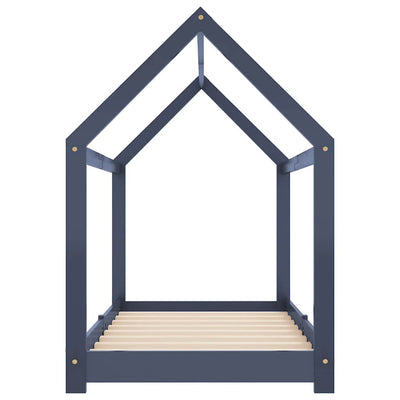 Harmaa lasten sängynrunko Satmar 80x160cm (mänty)