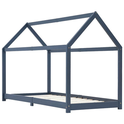 Harmaa lasten sängynrunko Satmar 90x200cm (mänty)