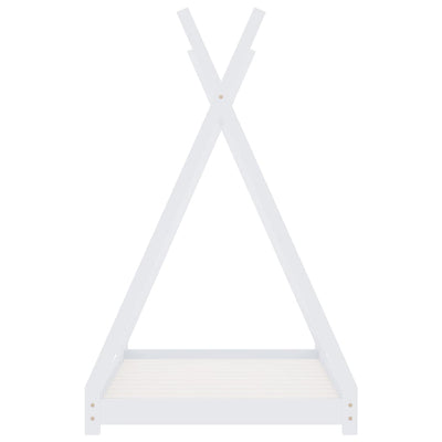 Valkoinen lasten sängynrunko Danny 90x200cm (mänty)