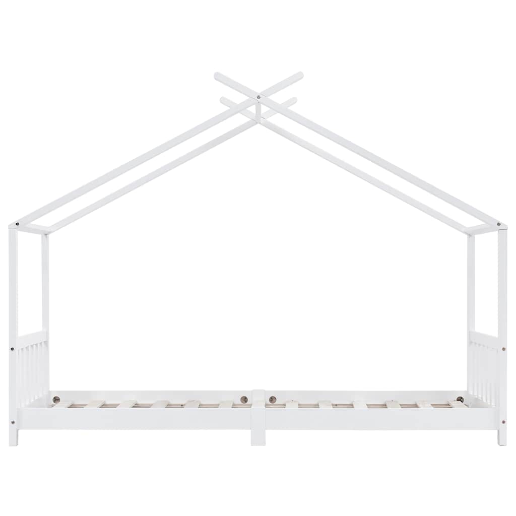 Valkoinen lasten sängynrunko Bit 90x200cm (mänty)