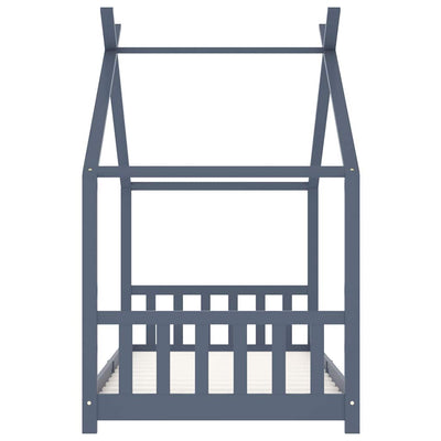 Harmaa lasten sängynrunko Bit 90x200cm (mänty)