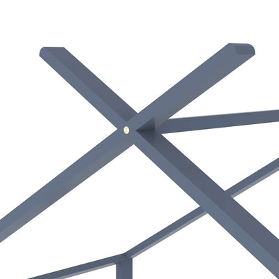 Harmaa lasten sängynrunko Bit 90x200cm (mänty)