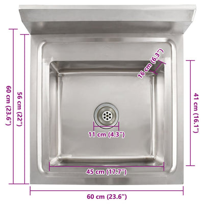 Ruostumaton teräs keittiön pesuallas Reda (yksialtainen)