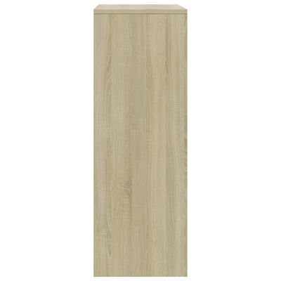 Lipasto 6 vetolaatikolla Sonoma-tammi 50x34x96 cm tekninen puu