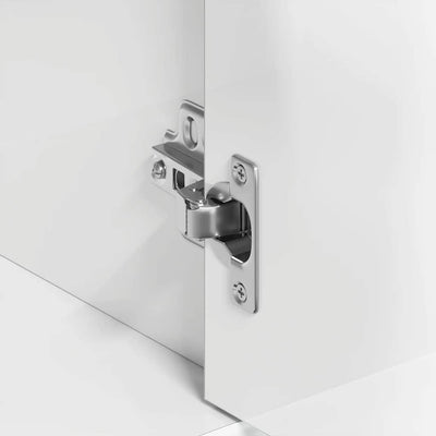 Valkoinen senkki Botskor 88x30x70cm (korkeakiilto, puinen)