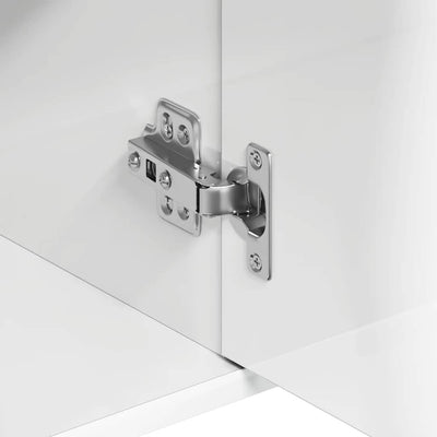 Valkoinen senkki Botskor 88x30x70cm (korkeakiilto, puinen)