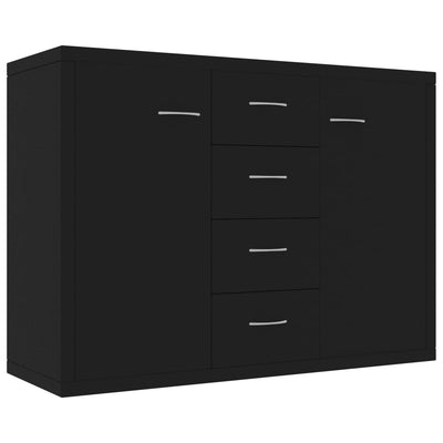 Senkki musta 88x30x65 cm tekninen puu