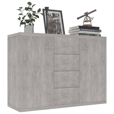 Senkki betoninharmaa 88x30x65 cm tekninen puu