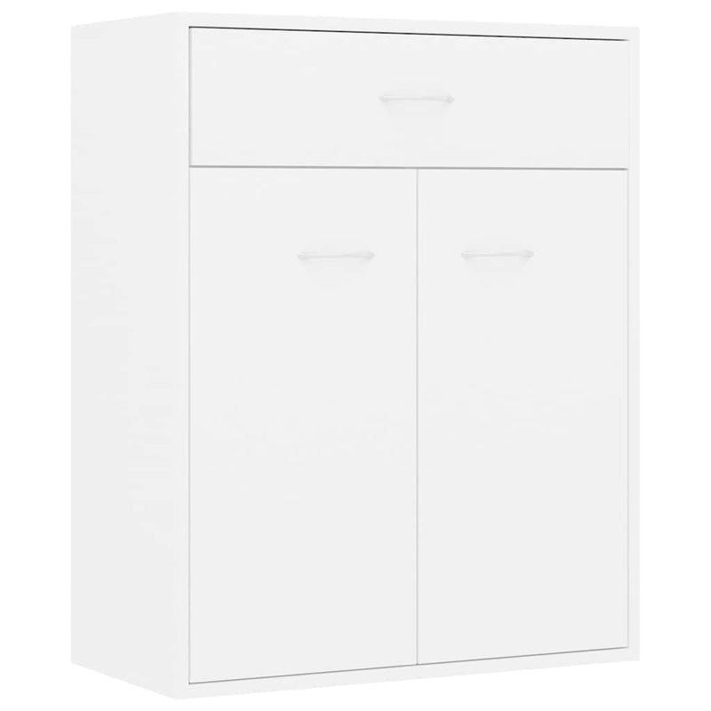 Valkoinen senkki Evienta 60x30x75cm (puinen)