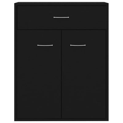 Senkki musta 60x30x75 cm lastulevy