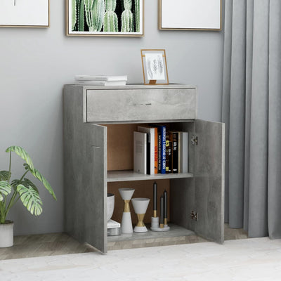 Senkki betoninharmaa 60x30x75 cm tekninen puu