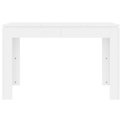 Ruokapöytä valkoinen 120x60x76 cm tekninen puu