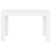 Valkoinen ruokapöytä Doczi 120x60x76cm (puinen)
