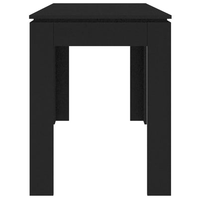 Ruokapöytä musta 120x60x76 cm tekninen puu