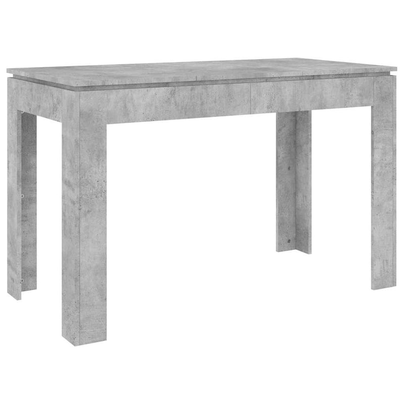Betoninharmaa ruokapöytä Doczi 120x60x76cm (puinen)