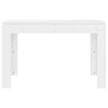 Valkoinen ruokapöytä Doczi 120x60x76cm (korkeakiilto, puinen)