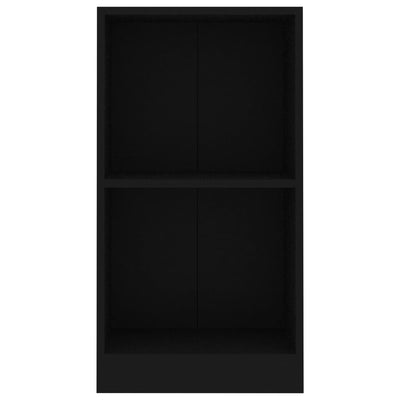 kirjahylly musta 40x24x75 cm suunniteltu puu