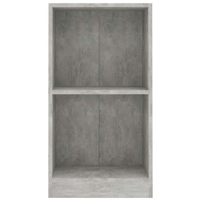 Kirjahylly Betoni Harmaa 40x24x75 cm Engineered Wood