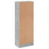 3-tasoinen kirjahylly betoninharmaa 40x24x109 cm tekninen puu
