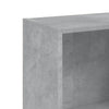 3-tasoinen kirjahylly betoninharmaa 40x24x109 cm tekninen puu