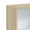 3-tasoinen kirjahylly valk./Sonoma tammi 40x24x109 cm lastulevy