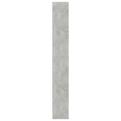 5-tasoinen kirjahylly betoninharmaa 40x24x175 cm tekninen puu