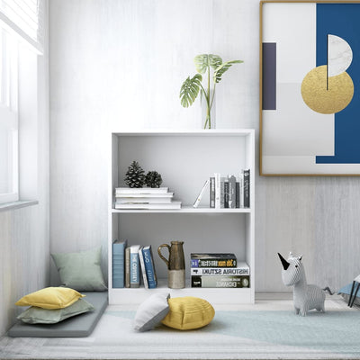 Kirjahylly valkoinen 60x24x76 cm tekninen puu