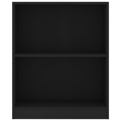 Kirjahylly musta 60x24x76 cm tekninen puu