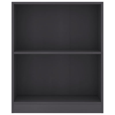 Kirjahylly harmaa 60x24x76 cm tekninen puu
