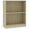 Kirjahylly Sonoma-tammi 60x24x76 cm tekninen puu