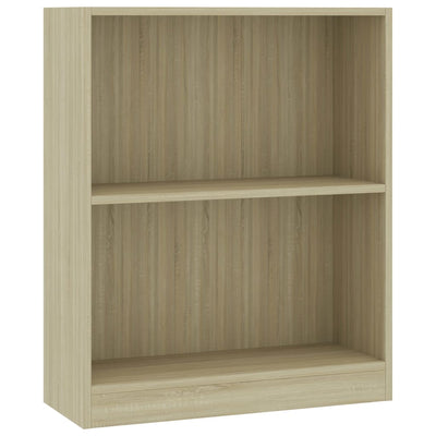 Kirjahylly Sonoma-tammi 60x24x76 cm tekninen puu