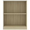 Kirjahylly Sonoma-tammi 60x24x76 cm tekninen puu